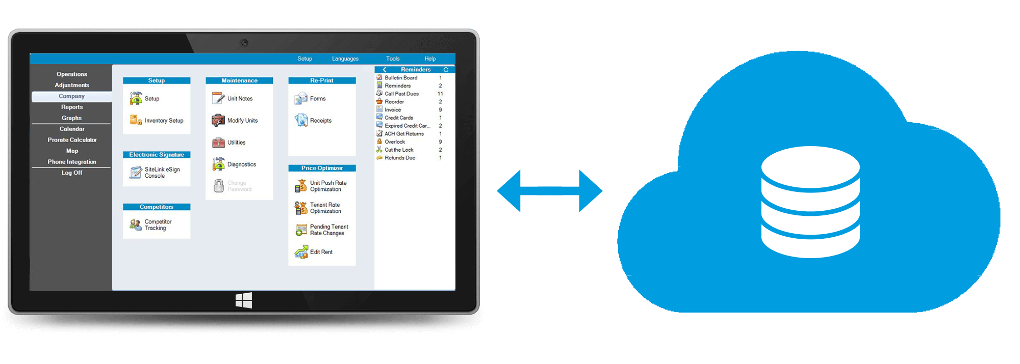 SSM Text Messenger  Mini Storage Management Software